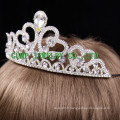 Accessoires de cheveux de fantaisie grande couronne de strass répétition tiare